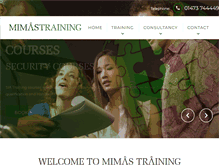 Tablet Screenshot of mimastraining.com